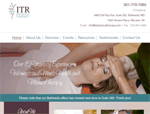 Tablet Screenshot of itrphysicaltherapy.com